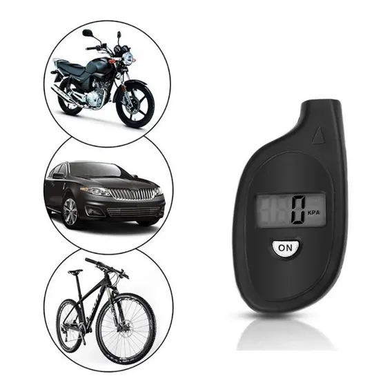 Calibrador Digital Medidor Pressão Pneu Moto Carro Bicicleta Foto 1