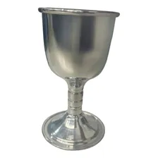 Cálice Para Ritual Em AlumĂnio Pintado De Prata14cm 200 Foto mini 1