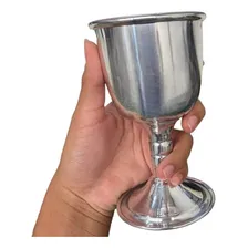 Cálice Para Ritual Em AlumĂnio Pintado De Prata14cm 200 Foto mini 2