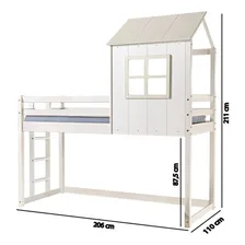 Cama Alta Infantil Cabana Family Casatema Foto mini 3