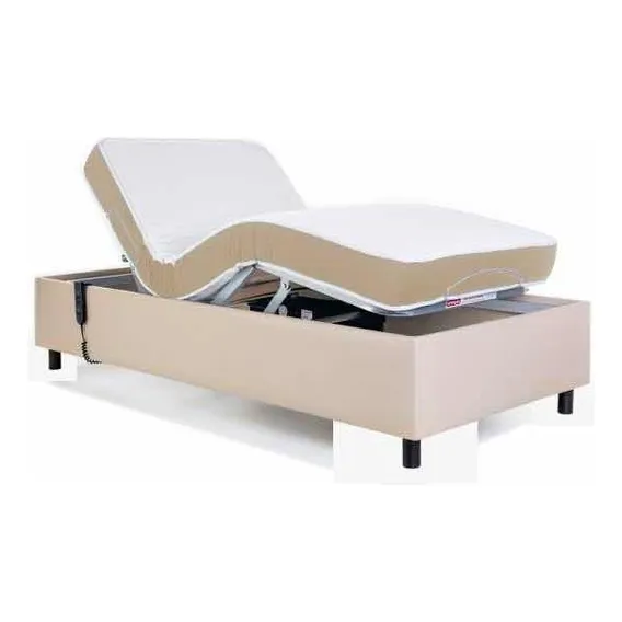 Cama Articulada Motorizada Pilati Zeus - 90x200 Cor Bege 110v/220v Foto 1