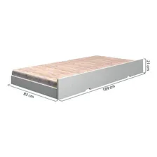 Cama Auxiliar Solteiro 23cmx188cmx88cm Tigus Baby Fg Foto mini  2