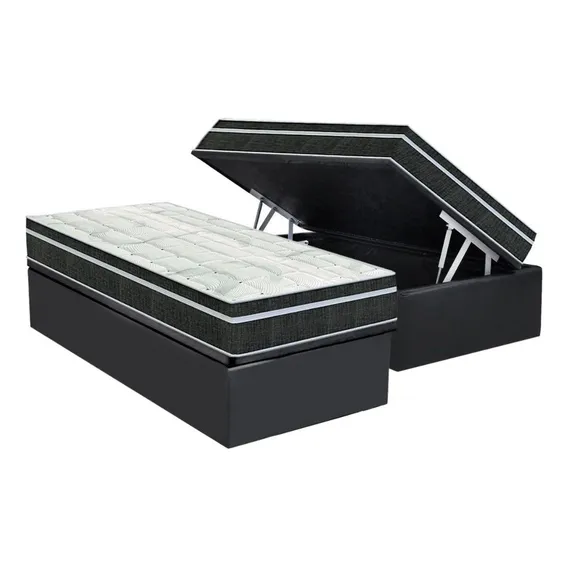 Cama Baú Solteiro: Colchão Molas Bonnel Orthoflex Venezia Foto 1