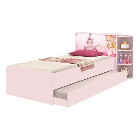 Cama Baú Solteiro Com Cama Auxiliar Liz Foto 1