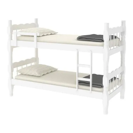 Cama Beliche Belini 020 Branca 78 Cm Foto 1