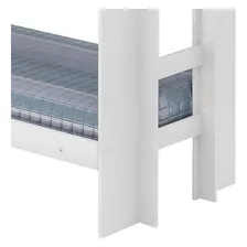 Cama Beliche Solteiro Bia Cimol Branco Foto mini 3