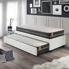 Cama Bicama Box B&g Bicama Box Solteiro Cor Branco Fabricado Em Eucalipto Foto mini 2