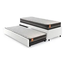 Cama Bicama Box B&g Bicama Box Solteiro Cor Branco Fabricado Em Eucalipto Foto mini 1