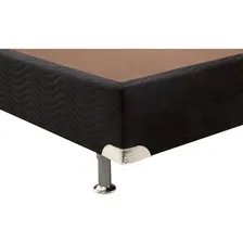Cama Box Base Casal Americana Suede Preto (138x23)ortobom Foto mini 4