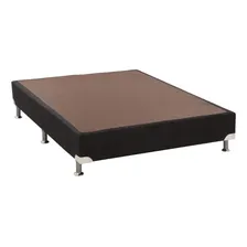 Cama Box Base Casal Americana Suede Preto (138x23)ortobom Foto mini 1
