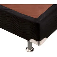 Cama Box Base Casal Americana Suede Preto (138x23)ortobom Foto mini 3