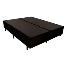 Cama Box Base Queen Tecido Preto (158x24)luckspuma Foto mini 1