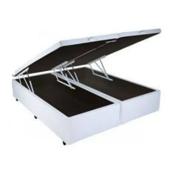 Cama Box Baú Casal Bipartido C/ Colchão Castor Molas 138x188 Foto 1