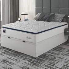 Cama Box Baú Casal Colchão Molas Ensacadas C/pillow Sevilha Foto mini  2