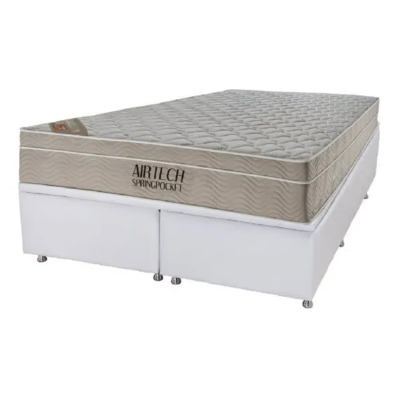 Cama Box Baú Queen Airtech Spring Pocket Ortobom Abwt Foto 1