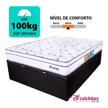 Cama Box Baú Queen Molas Ensacadas e Pillow 158x198 BF Colchões Foto mini  3