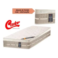 Cama Box Baú Solteiro + Colchão Castor Firme 88x188 Foto mini 2