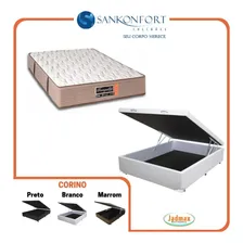Cama Box Baú Viúva + Colchão Tranquillité 128x188 Cor Branco Foto  mini 1