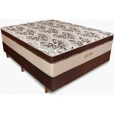 Cama Box Casal Colchão Ortho Casal C/ Molas Ensacadas Marrom Foto mini 1