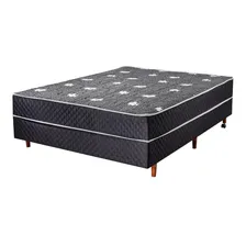 Cama Box Casal Conjugada Cristalflex 138x55x188cm Cor Preto Foto mini 1