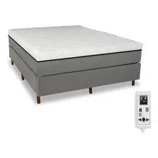 Cama Box + Colchão Magnetico Massageador Cromoterapia Queen Foto  mini 1
