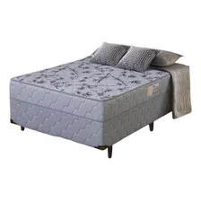 Cama Box Conjugada Casal Ortopédico 138 x 188 x 051 cm Cinza Sofá Casa Foto mini  2