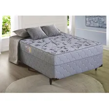Cama Box Conjugada Casal Ortopédico 138 x 188 x 051 cm Cinza Sofá Casa Foto  mini 1