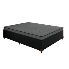 Cama Box Conjugado Casal Noruega Preto Foto mini 1