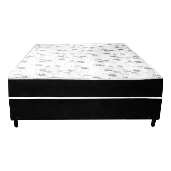 Cama Box Conjugado Casal Ortopédico Branco Bamboo Foto 1