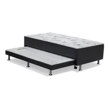 Cama Box Conjugado Solteiro Cama Auxiliar (88x188x37) Foto  mini 1