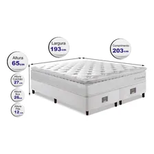 Cama Box King 193x203 Pocket Cama Inbox Confort Snow Foto mini  2