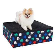 Cama Box Pet+ Lençol Impermeável Para Cachorros E Gatos Luxo Foto  mini 1