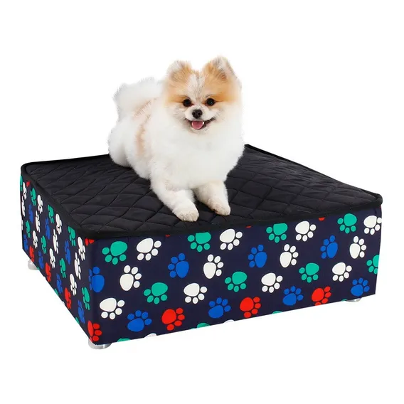 Cama Box Pet+ Lençol Impermeável Para Cachorros E Gatos Luxo Foto 1