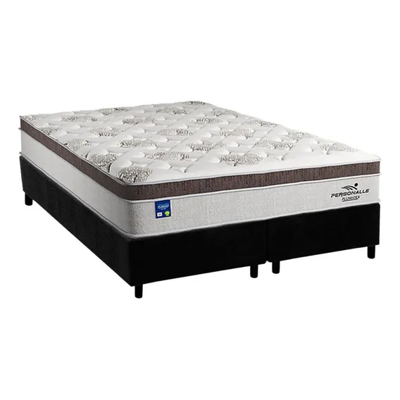 Cama Box Queen: Colchão Molas Plumatex Masterpocket Ensacad Foto 1