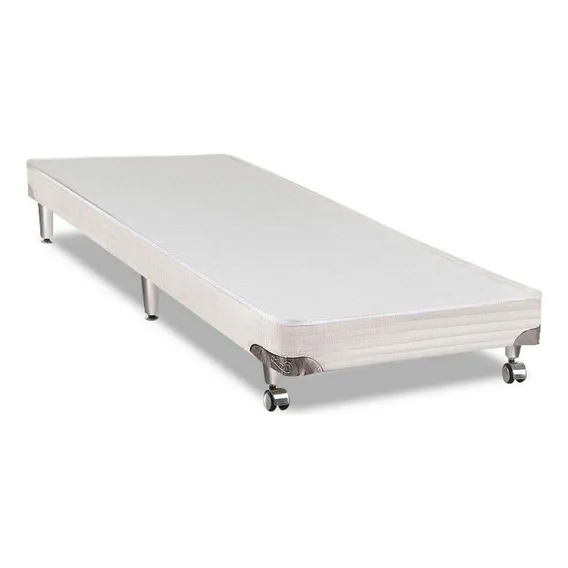 Cama Box Simples Castor Solteiro Gold Vitagel 88x188x10cm Foto 1