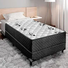 Cama Box Solteiro Conjugada Unyco D28 Ortopédico Floral E.. Cor Branco Foto mini 2
