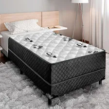 Cama Box Solteiro Conjugada Unyco D28 Ortopédico Floral E.. Cor Branco Foto mini  2