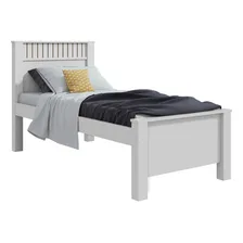 Cama cama solteiro Mega Fácil Móveis Cama solteiro solteiro cor branco fabricado em mdp Foto mini 1