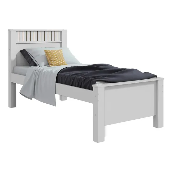 Cama cama solteiro Mega Fácil Móveis Cama solteiro solteiro cor branco fabricado em mdp Foto 1