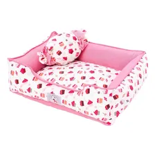 Cama Caminha Pet Cachorro Cupcake Bege G 75x63cm Foto mini 2