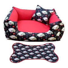 Cama Caminha Pra Cachorro 60x60 +tapetinho Cor Vermelho Foto mini 1