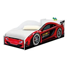 Cama Carro Com Baú Infantil Vermelho Foto  mini 1