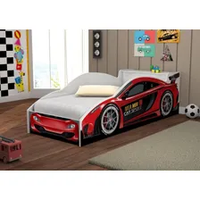 Cama Carro Com Baú Infantil Vermelho Foto mini  2