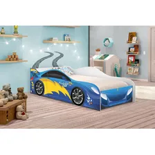 Cama Carro Menino Azul Solteiro Foto mini  3