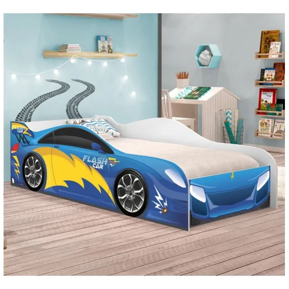 Cama Carro Menino Azul Solteiro Foto 1
