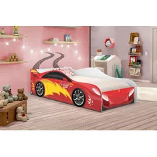 Cama Carro Menino Vermelho Solteiro Foto mini  3