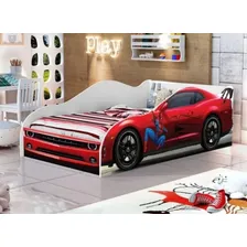 Cama Carro Solteira Homem Aranha Confortável Para Meninos Com Colchão Incluso - Lv Móveis Foto mini 4