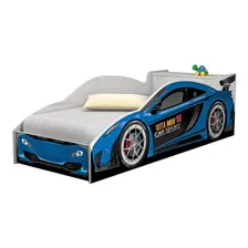 Cama Carro Solteiro Com Baú E Grade De Proteção Foto mini 1