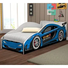 Cama Carro Solteiro Com Baú E Grade De Proteção Foto mini 2