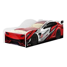 Cama Carro Solteiro Vermelho Full Com Colchão Foto mini  3